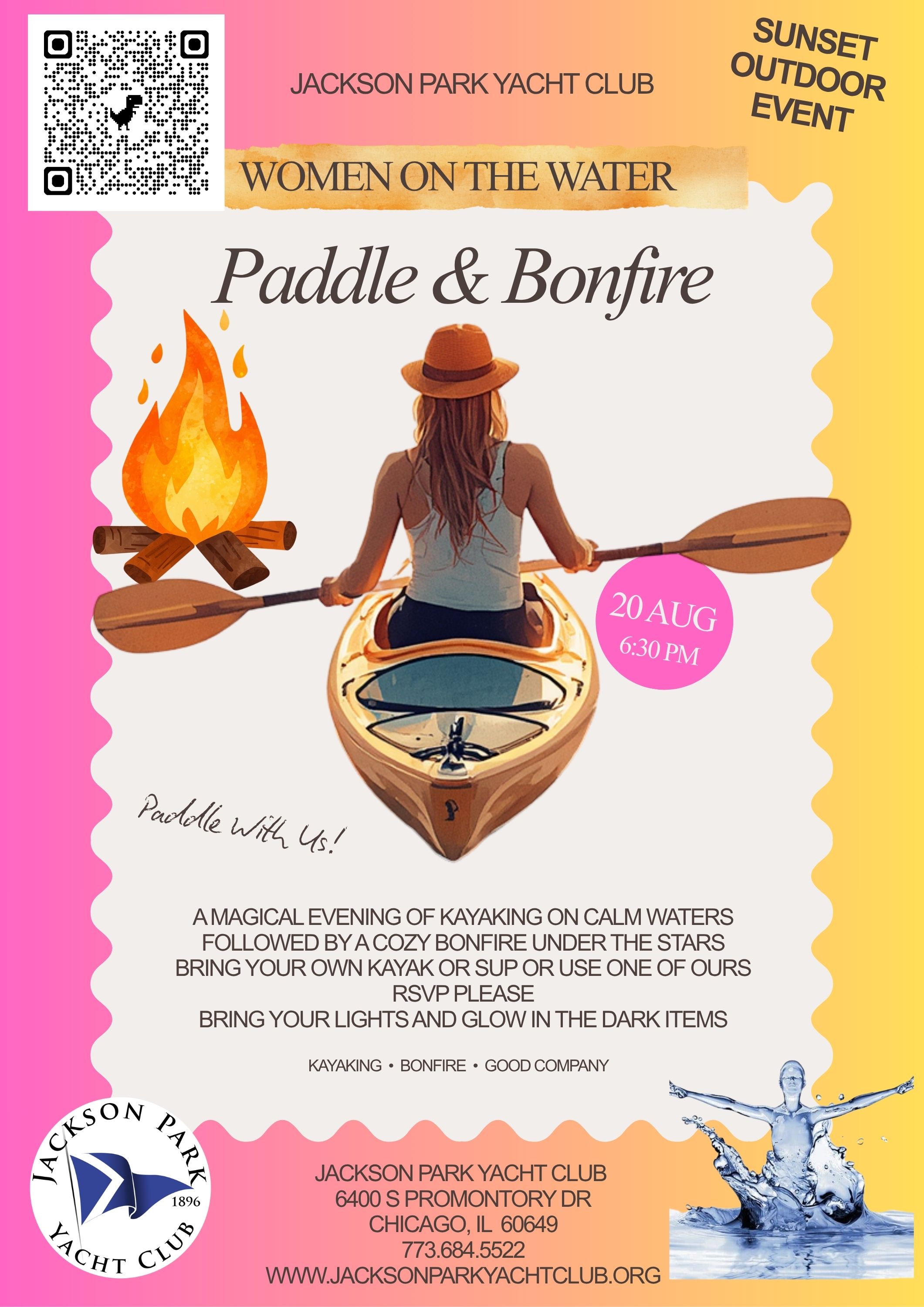 Evening Paddling Bonfire