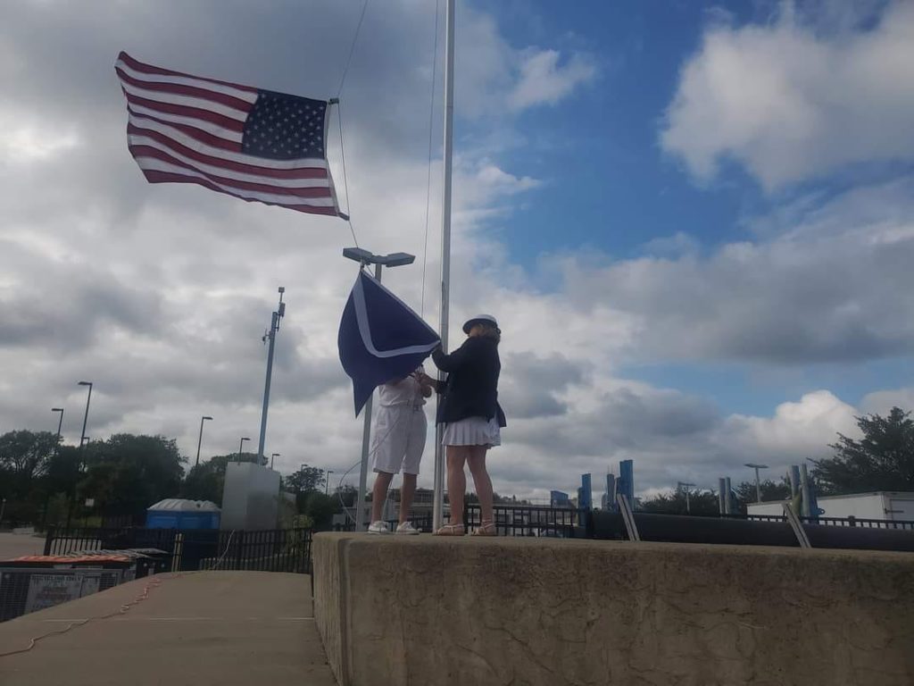 Flag Raising Ceremony at 31st Harbor
